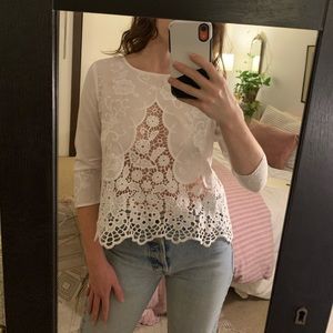 🐚cut out blouse🐚